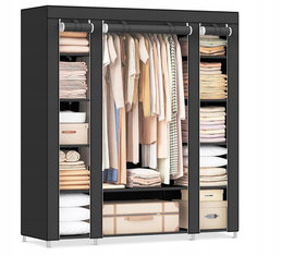 Szafa na ubrania, z drążkiem do sypialni 150 x 45 x 175 cm SONGMICS LSF03H