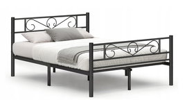 Łóżko 2-osobowe, metalowe podwójne łóżko 190 x 140 cm VASAGLE RMB063B01