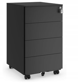 Skrzynka biurkowa na kółkach 45 x 39 x 69 cm SONGMICS OFC064B16 USZKODZONY