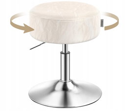 Stołek do makijażu, krzesło, hoker barowy obrotowy 360° VASAGLE LJB120W01