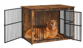 Klatka dla psa, stolik boczny, nowoczesna buda do 37 kg Feandrea PFC024X01