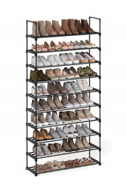 Regał na buty 10 poziomów, wysoki uchwyt na buty SONGMICS LSA10BKV1