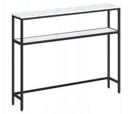 Stół konsolowy, wąski stolik 2 półkami 20 x 100 x 80 cm VASAGLE LNT131W59V1