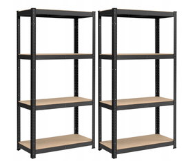 Regał 2 szt. magazynowy metalowy 16 x 80 x 40 cm 130 kg SONGMICS GLR048BZ01