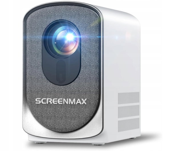 SCREENMAX Mini projektor zewnętrzny 4K WiFi Bluetooth - projektor LED 1080P