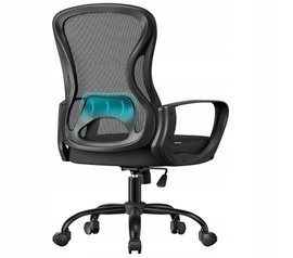 Ergonomiczny fotel biurowy, obrotowy z siatkową tkaniną SONGMICS OBN043BH02