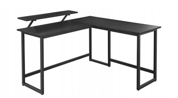 Biurko komputerowe 140 x 130 cm VASAGLE LWD56BKV1 POWYSTAWOWY