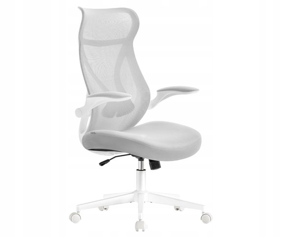 Krzesło biurowe, ergonomiczne oparcie, regulacja 150 kg SONGMICS OBN088GD01