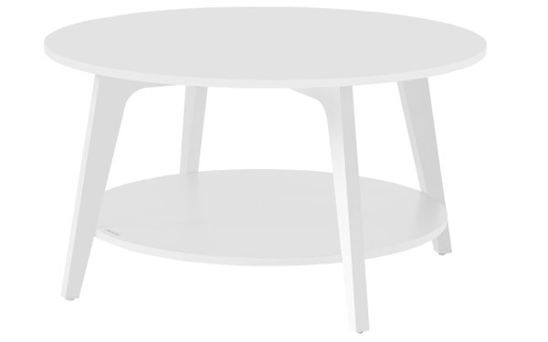 Okrągły stolik kawowy, stolik 80 cm gł., 45 cm wys VASAGLE LCT243W14V1