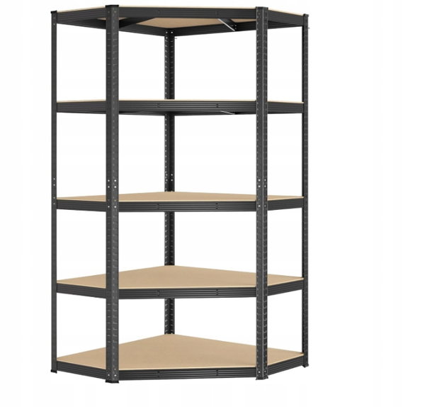 Półka narożna, 5 poziomów 875 kg 180 x 70 x 40 x 43 cm SONGMICS GLR080B01V1