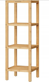 Regał łazienkowy kuchenny na buty z 4 poziomami 33x33x98cm SONGMICS BCB54Y