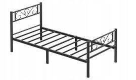 Rama łóżka 90x200 cm metalowym stelażem, łóżko 1-osobowe VASAGLE RMB062BD01