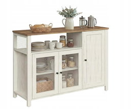 Kredens Szafka Kuchenna 110x75x33 cm Styl Wiejski VASAGLE LSC096WJ02