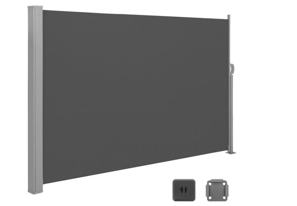 Osłona boczna, wysuwana, 180 x 450 cm ochrona SONGMICS GSA589G01