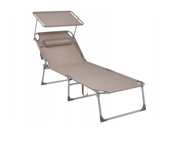 Leżak, leżanka, duży, rozkładany fotel 71 x 200 x 38 cm SONGMICS GCB022K01