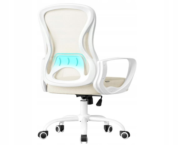 Ergonomiczny fotel biurowy, obrotowy z siatkową tkanin SONGMICS OBN043LH02