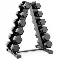 JX FITNESS Stojak na hantle fitness, stojak na hantle typu A, 6-poziomowy