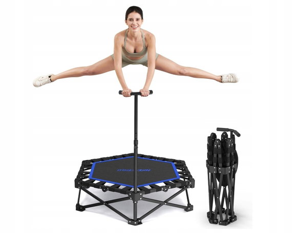 HXD-ERGO składana trampolina fitness dla dorosłych 106 cm POWYSTAWOWY