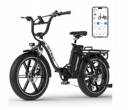 HITWAY BK6SPRO - Składany elektryczny rower terenowy z oponami 20-calowymi