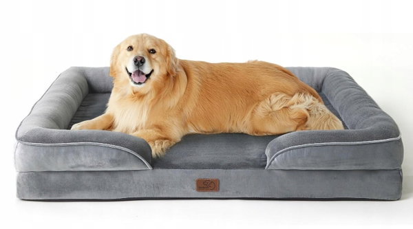 Bedsure Legowisko dla psa, do prania, duże, ortopedyczne 122 X 89 X 20 cm