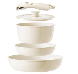 REDCHEF Zestaw Patelni Garnków Ceramicznych Zdejmowany Uchwyt Camping
