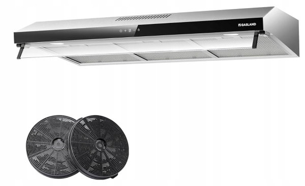GASLAND UC90SS okap kuchenny z podwójnym silnikiem 90 cm, obieg i wywiew