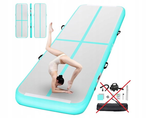Mata do ćwiczeń Airtrack FBSPORT, 300x200 cm , mata gimnastyczna USZKODZONY