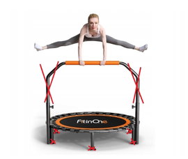 FitinOne Składana mini trampolina, obciążenie 204 kg NIEPEŁNY KOMPLET