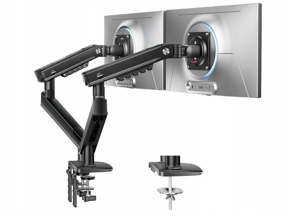 HUANUO HNDMA119B-DS uchwyt na 2 monitory 13-32 cale, uchwyt do 9 kg