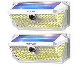 TECKNET Lampy solarne do użytku zewnętrznego 416 diod LED reflektory