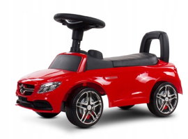 Jeździdełko Mercedes AMG C63 COUPE jeździk dla dzieci czerwony OPAKOWANIE