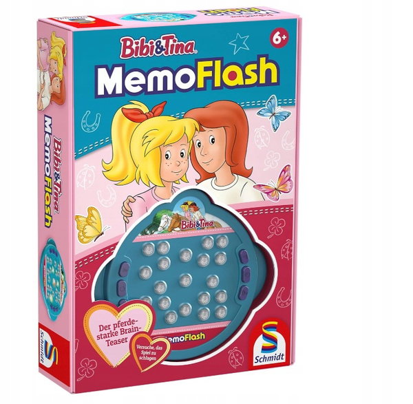 Schmidt Spiele 40616 Bibi i Tina, Memo Flash, gra dla dzieci, kolorowa