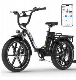 HITWAY BK6SPRO - Składany elektryczny terenowy z oponami 20-cal POWYSTAWOWY