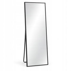 Lustro stojące z czarną metalową ramą 150x50cm, lustro pełnopostaciowe