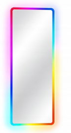 LVSOMT Lustro na całe ciało z oświetleniem RGB 120 x 40 cm USZKODZONE