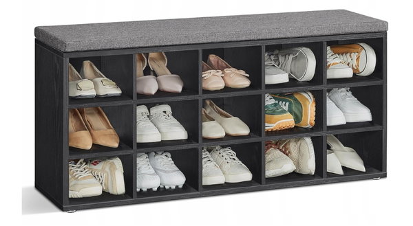 Ławka na buty z siedziskiem 30 x 105 x 48 cm VASAGLE LHS015B02 POWYSTAWOWY