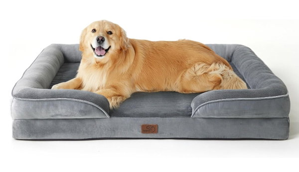 Bedsure Legowisko dla psa do prania duże ortopedyczne XL Plus 122x89x20 cm