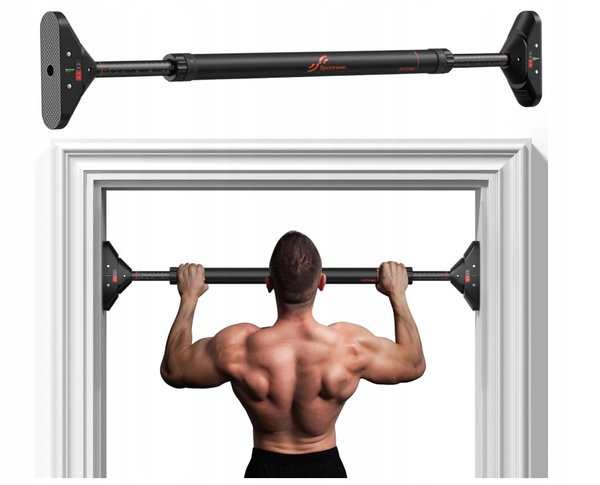 SPORTNEER DRĄŻEK DO PODCIĄGANIA, REGULOWANY 75-94 CM, BEZ ŚRUB, DO 200 KG