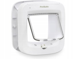 Drzwiczki wahadłowe PetSafe z blokadą biały 22x23,9 cm dla kota POWYSTAWOWY