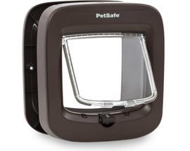 Drzwi dla kota PetSafe z mikrochipem, brązowe 23,9x22 cm POWYSTAWOWY