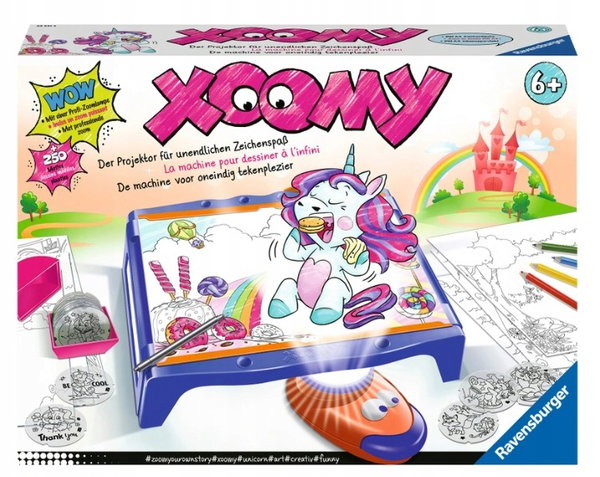 Ravensburger Xoomy Maxi Unicorn World XXL jednorożec tablica LED