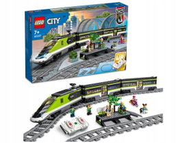 LEGO City 60337 Zielony pociąg Ekspresowy pociąg pasażerski Klocki UŻYWANY