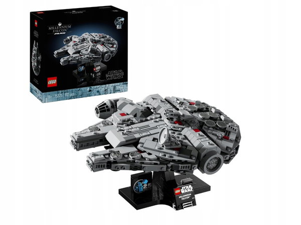 Klocki LEGO Star Wars 75375 Sokół Millennium Gwiezdne USZKODZONE OPAKOWANIE