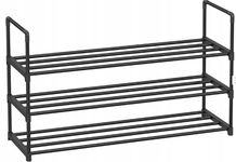 SONGMICS Regał na buty, 3-poziomowy, metalowy POWYSTAWOWY LSA303B02