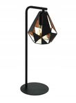 Lampka stołowa Eglo Carlton czarny 60 W, lampka nocna