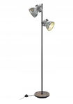 Lampa podłogowa Eglo Barnstaple czarny odcienie brązu, beżu