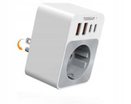 TESSAN Gniazdo adaptera USA podróżny 5w1 USA z 2 USB C i 2 USB OPIS
