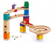 Hape E6021 Wyścig do mety Drewniany tor kulkowy NIEPEŁNY KOMPLET