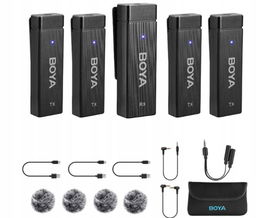 Boya BY-W4 Wielokanałowy 4-kanałowy bezprzewodowy system mikrofo USZKODZONY