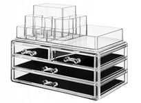SONGMICS Organizer do makijażu 4 szufladami i 11 przegródkami JKA001TP
